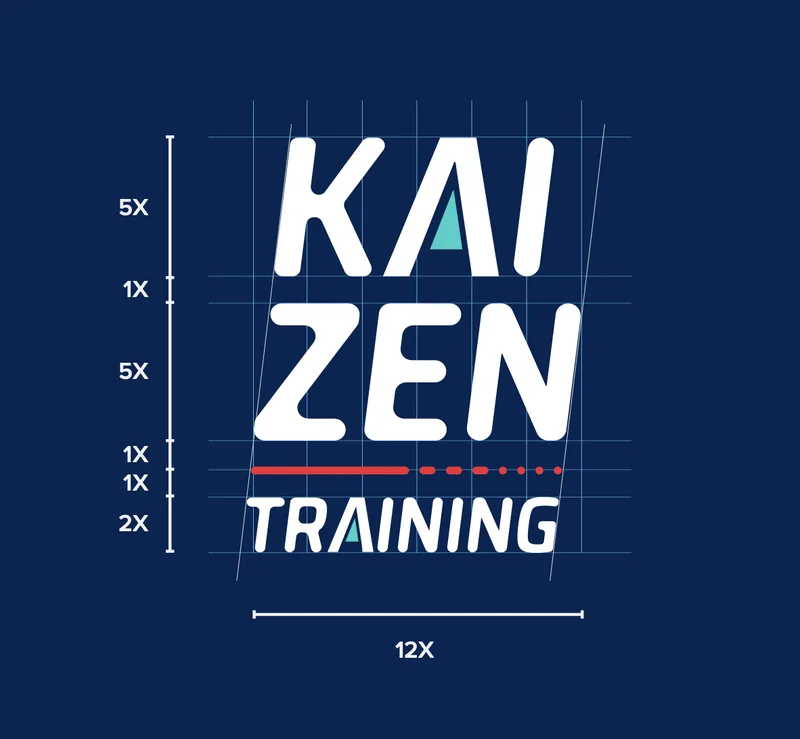 Kaizen Training — Logotipo y construcción