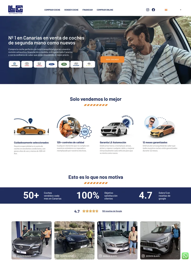 LG Automoción — Web corporativa