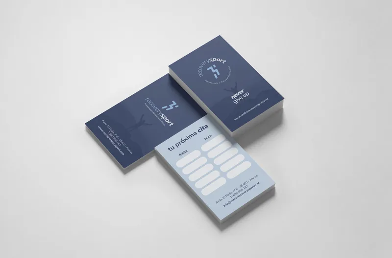 Recovery Sport — Tarjetas de cita